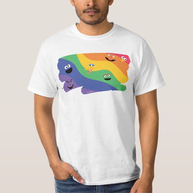Camiseta Sésamo Street Pals Rainbow (Frente)