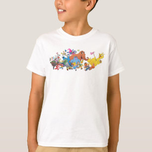 Camiseta Sésamo Street Run! Ilustração de Caracteres