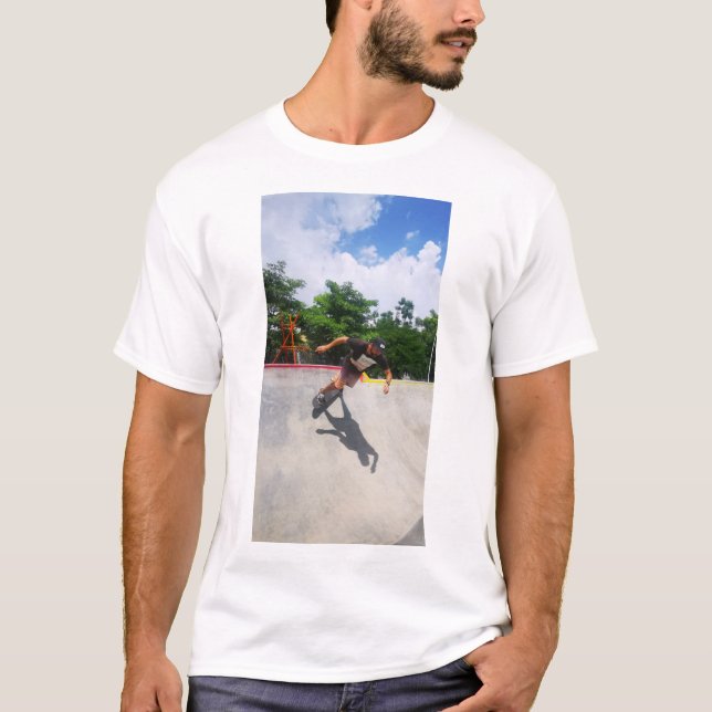 Camiseta sessão de rampa de skate (Frente)