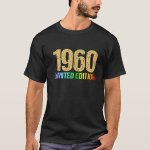 Camiseta Sessenta Homens De Aniversário Mulheres De 60 Anos