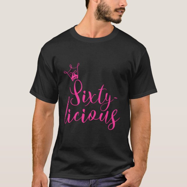 Camiseta Sessenta-Liciosos Rainhas Crown 60º Aniversário Ro (Frente)
