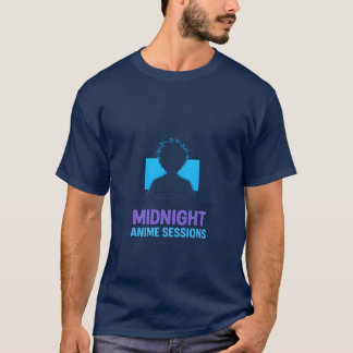 Camiseta Sessões de anime da meia-noite retrô