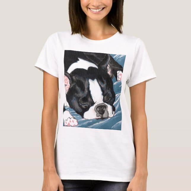 Camiseta Sesta de Boston Terrier (Frente)
