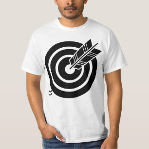 Camiseta Seta atinge um alvo redondo