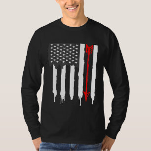 Camiseta Seta de Arco de Bandeira Americano