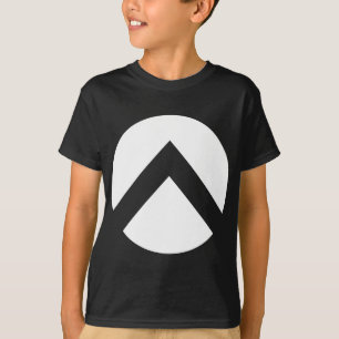 Camiseta Seta de Chevron do círculo