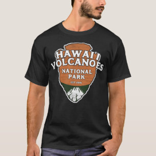 Camiseta Seta de Estilo Clássico do Parque Nacional dos Vul