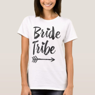 Camiseta Seta de Script de Tribo do hipster Bridesmaids
