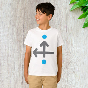 Camiseta Seta Direcional Moderna e Geométrica Minimalista