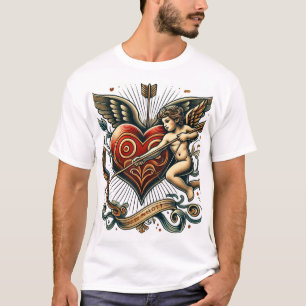 Camiseta "Seta do Amor: Uma Tatuagem de Eterno"