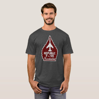 Camiseta Seta do vermelho de F-105 Thunderchief