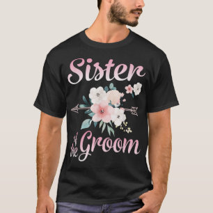 Camiseta Seta Flor Feliz Irmã Da Noiva Husba