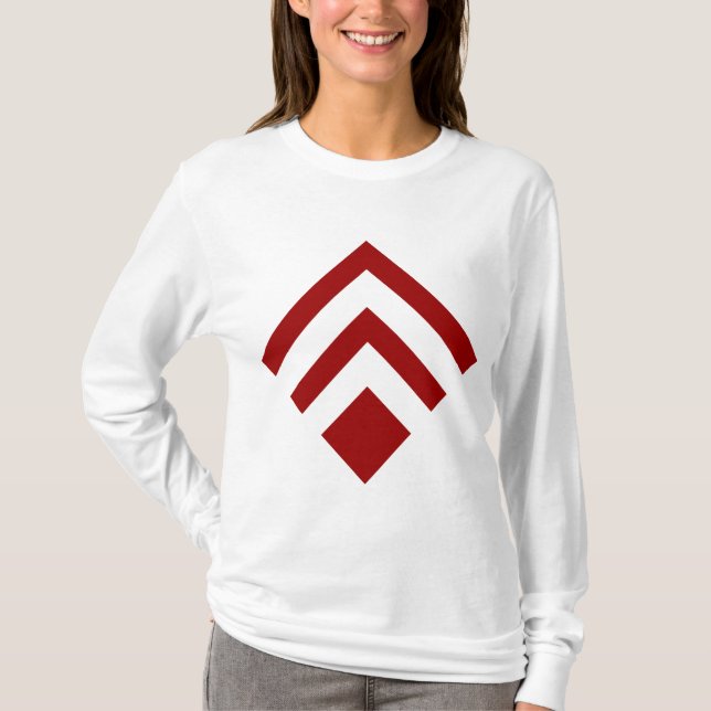 Camiseta Seta Geométrica 02 - Ruby Red (Frente)