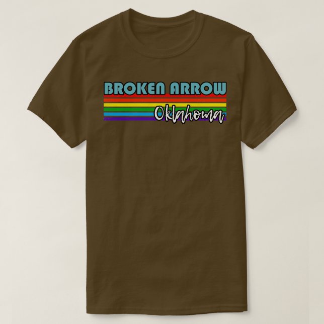 Camiseta Seta Quebrada Oklahoma Pride Quebrada Seta LGBT Gi (Frente do Design)