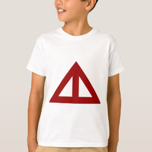 Camiseta Seta triangular dividida