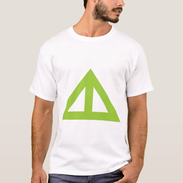 Camiseta Seta Triangular Dividida (Frente)
