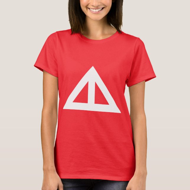 Camiseta Seta Triangular Dividida (Frente)