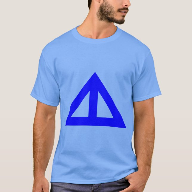 Camiseta Seta Triangular Dividida (Frente)