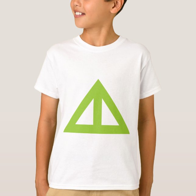 Camiseta Seta Triangular Dividida (Frente)