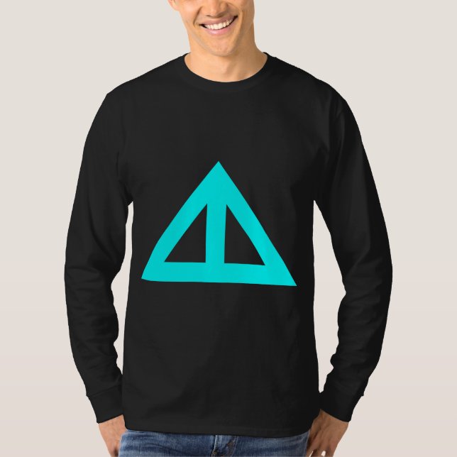 Camiseta Seta Triangular Dividida (Frente)