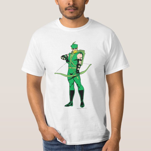 Camiseta Seta Verde em Pé com Arco (Frente)