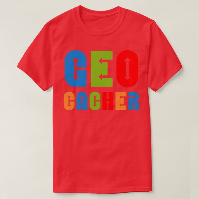 Camiseta Setas Coloridas Geocacher (Frente do Design)