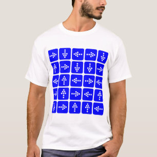 Camiseta Setas de estilo LED - Azul