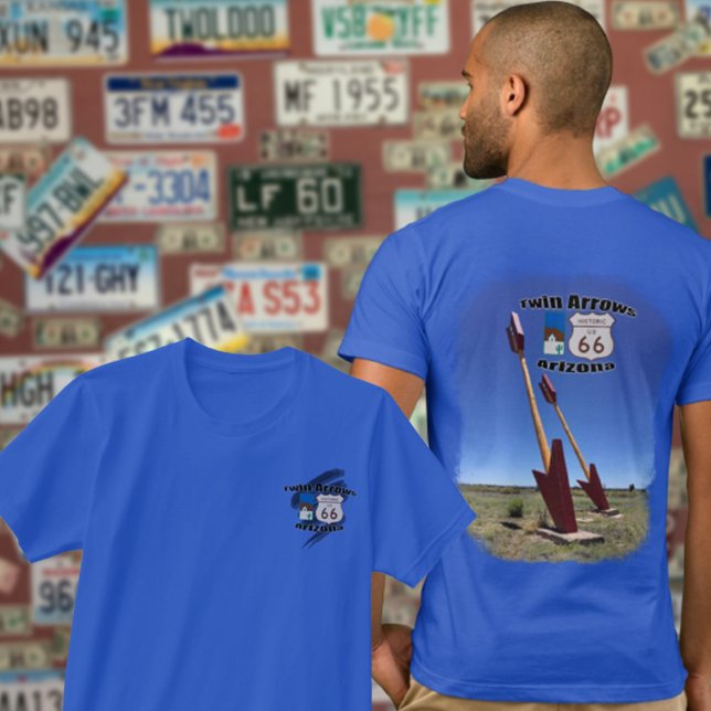 Camiseta Setas Gêmeas de Rota Histórica 66, Fotografia de A (Criador carregado)