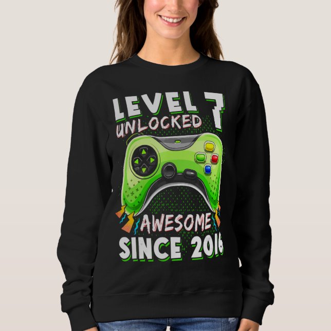 Camiseta Sete BDay Boy Gamer 7 de 7 anos (Frente)