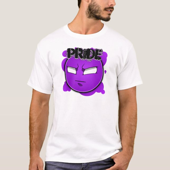 Camiseta Sete caras dos pecados - orgulho (Frente)