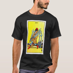 Camiseta Sete De Espadas Vintage Tarot Card Rider Waite De