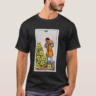 Camiseta Sete de Moedas ou Pentáculos Tarot Vintage - Rider