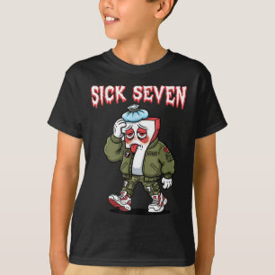 Camiseta Sete Doente 67 Meme Engraçado Gíria Gen Alpha Brai
