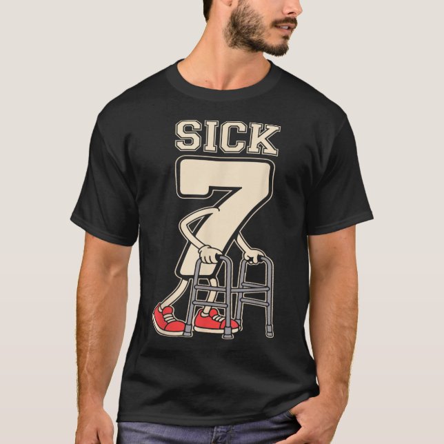Camiseta Sete Doente Meme 67 Sete 7 Doente Engraçado Com Um (Frente)