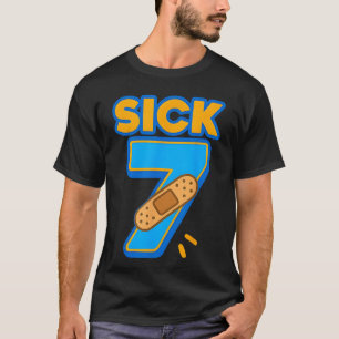 Camiseta Sete Doente Meme Seis Sete Doente 7 Aniversário En