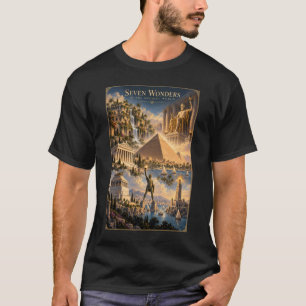 Camiseta Sete Maravilhas do Mundo Arte Histórica