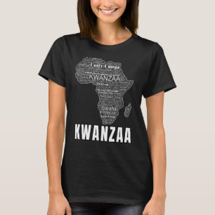 Camiseta Sete Princípios da África do Kwanzaa