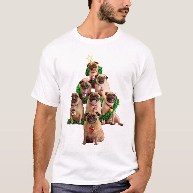 Camiseta Sete Pugs-a-Posing (Frente)