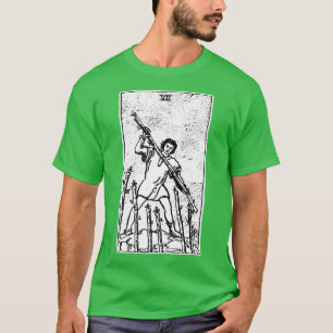 Camiseta Sete varas VII de Wands Tarot d Major Arcana f