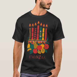Camiseta Sete Velas da Funny Kinara Celebração Kwanzaa 2