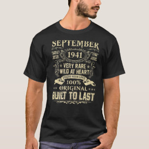 Camiseta Setembro 1941 81 Anos 81 Anos