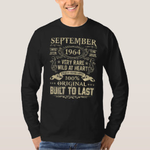 Camiseta Setembro 1964 58 Anos 58 Anos Aniversário