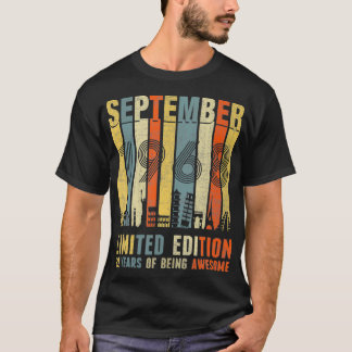 Camiseta Setembro 1968 Vintage Funny 52nd Birthday Gift