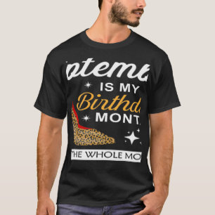 Camiseta Setembro Aniversário Mulheres Meninas Feliz Aniver