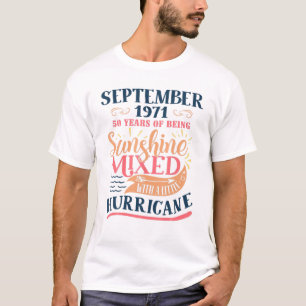 Camiseta Setembro De 1971, 50º Presente De Aniversário Engr