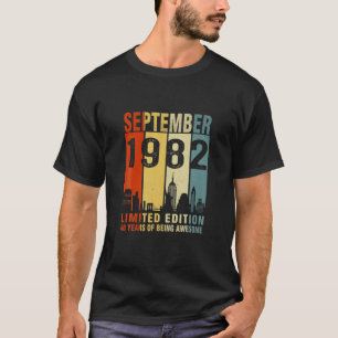 Camiseta Setembro De 1982 Edição Limitada De 40 Anos De Ser