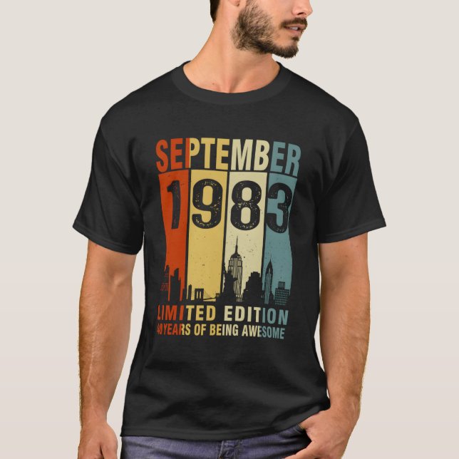 Camiseta Setembro De 1983 40 Anos De Esforço (Frente)
