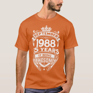 Camiseta Setembro De 1988 35 Anos De Espetacular 35 Anos De