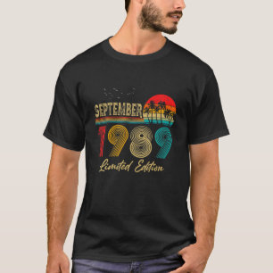 Camiseta Setembro De 1989 32 Anos Sendo Incrível 32º Bir