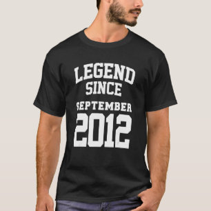 Camiseta Setembro de 2012 10ª Legenda de Aniversário de 10